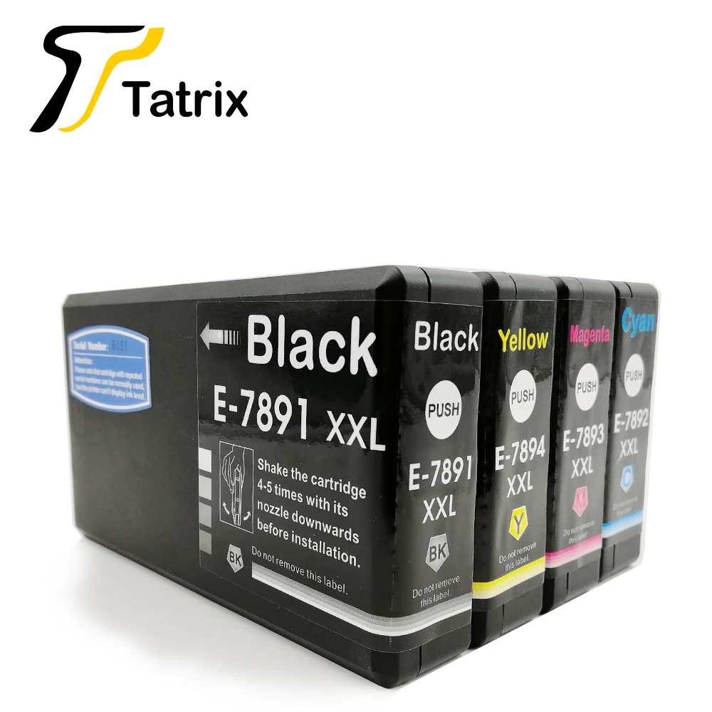 Татрикс для Epson T7891 T7892 T7893 T7894 чернильный картридж WorkForce Pro WF 5110DW 5190DW 5620DWF 5690DWF и т.
