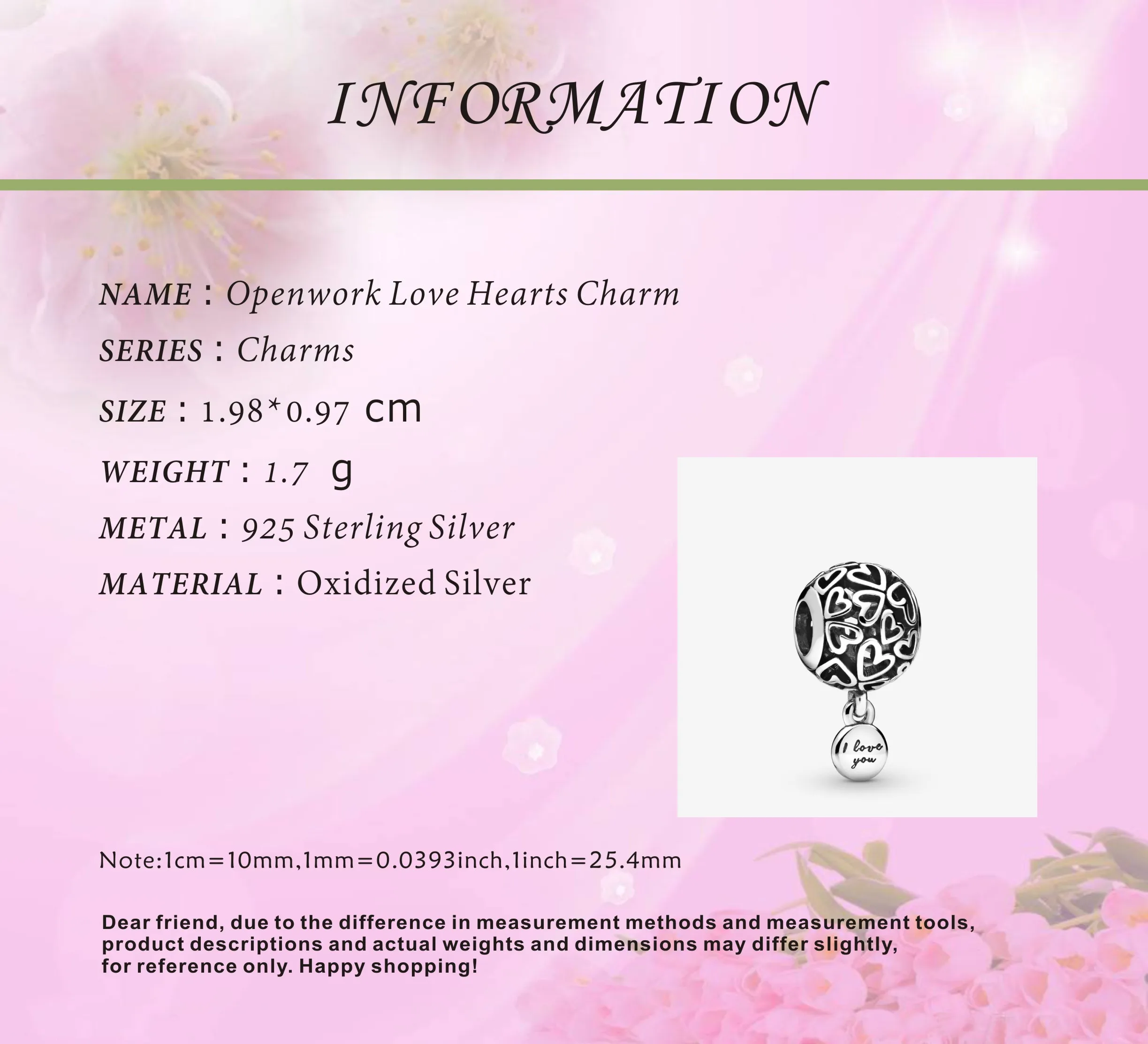 Модные серебряные бусины 925 пробы ажурная &quotлюбящим сердцем очаровательный