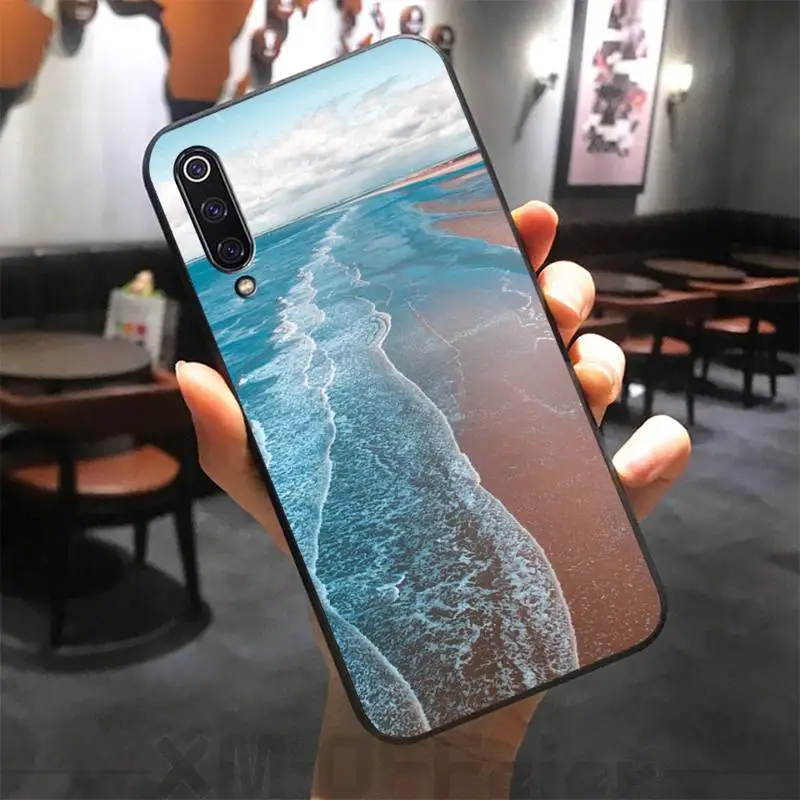 

Clear Sea Sky Sandy beach Phone Case for Xiaomi mi 6 6plus 6X 8 9SE 10 Pro mix 2 3 2s MAX2 note 10 lite Pocophone F1