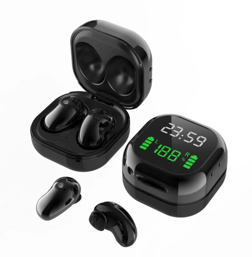 

True Wireless Earplugs Bluetooth5.1 In-ear S6 Plus Headphones Noise Reduction Sports Fitness Sports Headphones HiFi Earphones