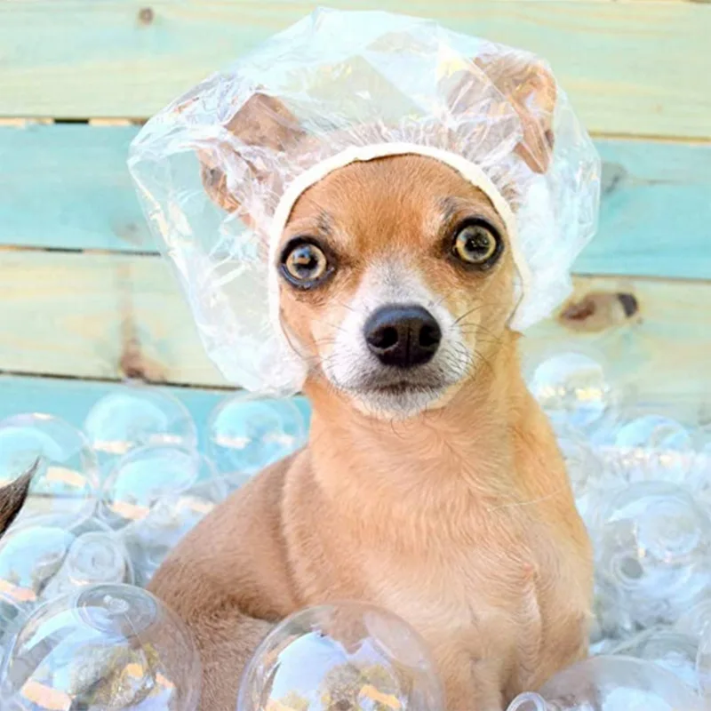 

100 Pcs Disposable Shower Cap Thick Spa Salon Hotel Hair Processing Elastic Shower Bathing Cap Bathroom Accessories
