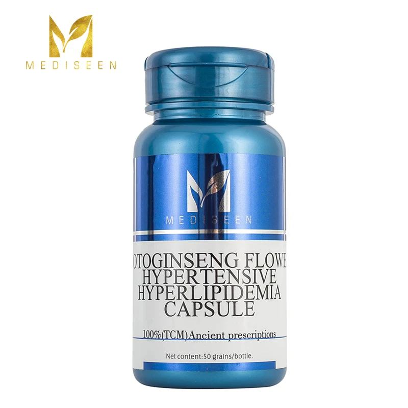 

Mediseen Notoginseng flower Hypertensive hyperlipidemia capsule, Cure Obesity syndrome, yellow and red urine,Hyperlipemia, 50pcs