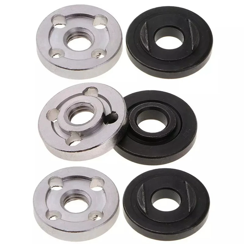 

6Pcs Lock Nuts Flange for Makita 9523 Nut Inner Outer Kit Angle Grinder Tool 2 Specifications-Toothless, Toothed Retail