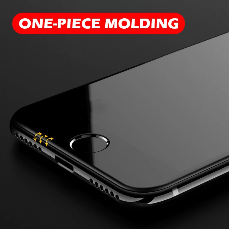 9D защитное стекло с закругленными краями для iPhone 7, 8, 6, 6S Plus, X, XR, XS Max, закаленное защитное стекло для iPhone 11 Pro, Max Glas