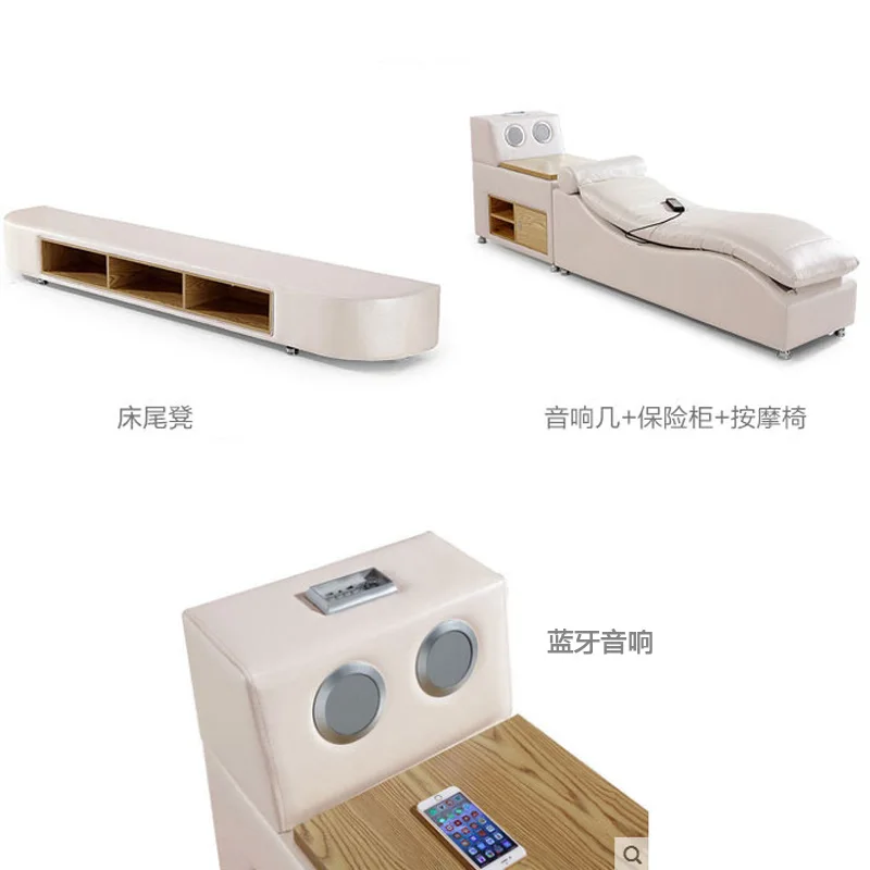 Мебель для Спальни Современная двойная мягкая многофункциональная умная