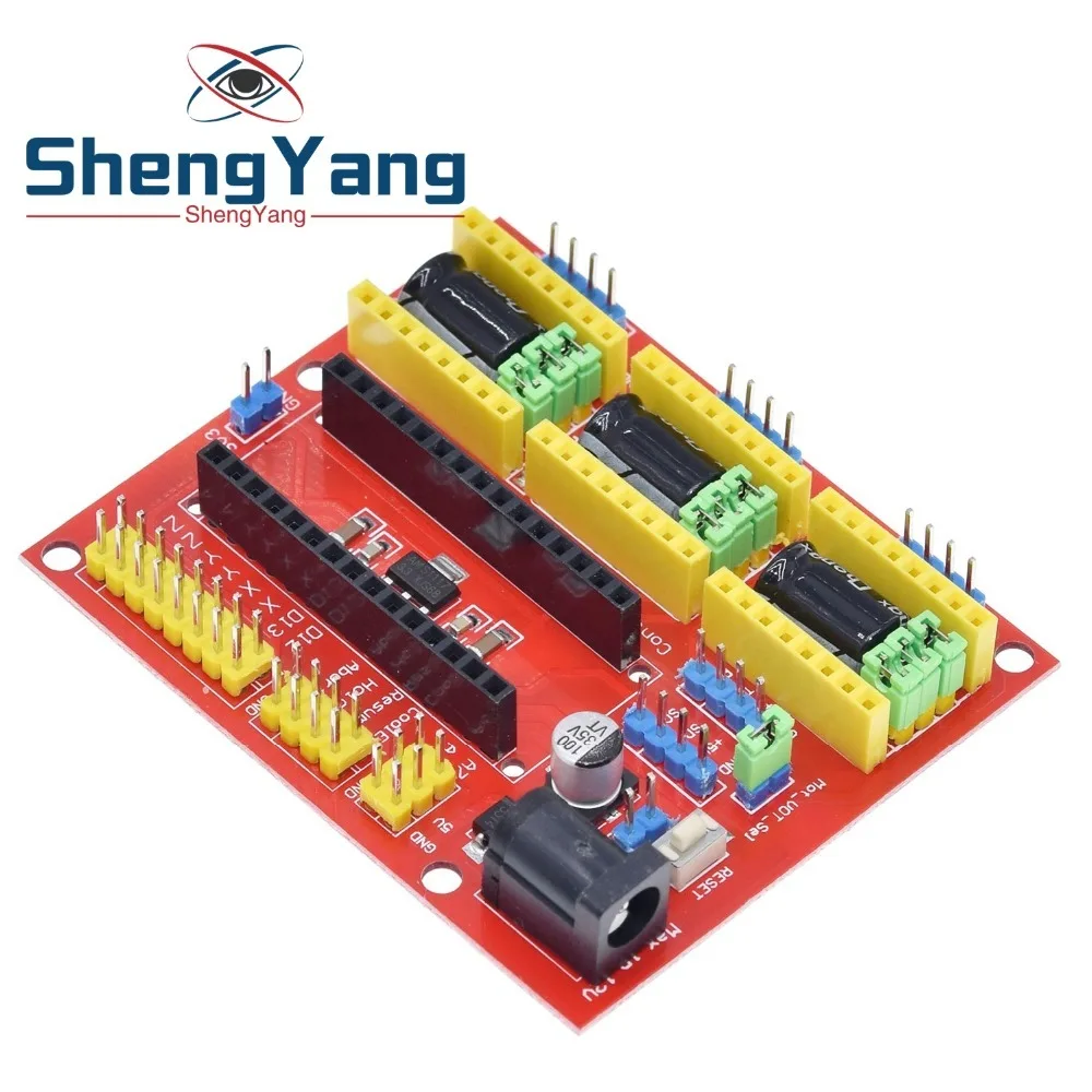 ShengYang CNC Щит V4 гравировальный станок/3d принтер/A4988 Драйвер Плата расширения для arduino Diy Kit
