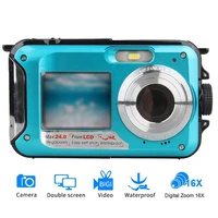 2 7k 48mp underwater waterproof digital camera dual screen camera suitable for snorkeling swimming surfing and drifting