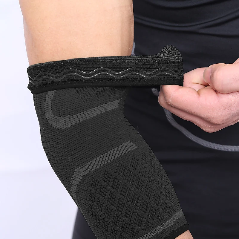 

AOLIKES 1PCS Elbow Support Elastic Gym Sport Elbow Protective Pad Absorb Sweat Sport Basketball Arm Sleeve Elbow Brace