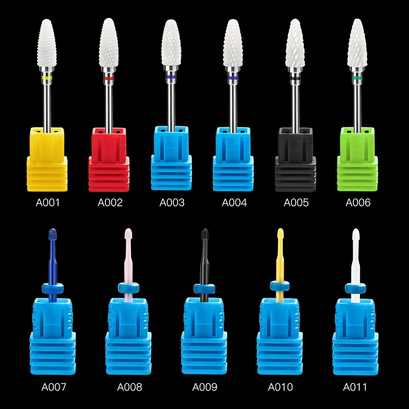 Фрезы для маникюра и кутикулы электрические насадки дрели ногтей разные