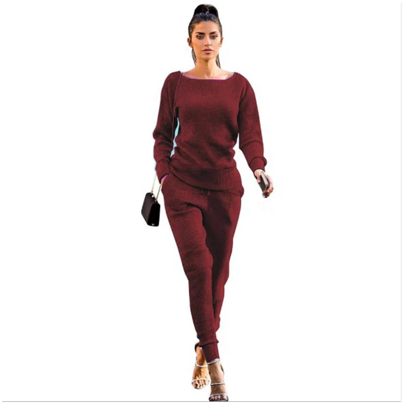 

Women's Suit for Fitness Yoga Women Clothing Tracksuit Sport Two Piece Set Workout Long Sleeve Top Sets 2 Pcs Leggings Spring