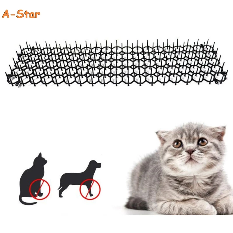 

Garden Prickle Strip Dig Stop Cat Repellent Deterrent Mat Spike Portable Anti-Cat Dog Outdoor Garden Supplies