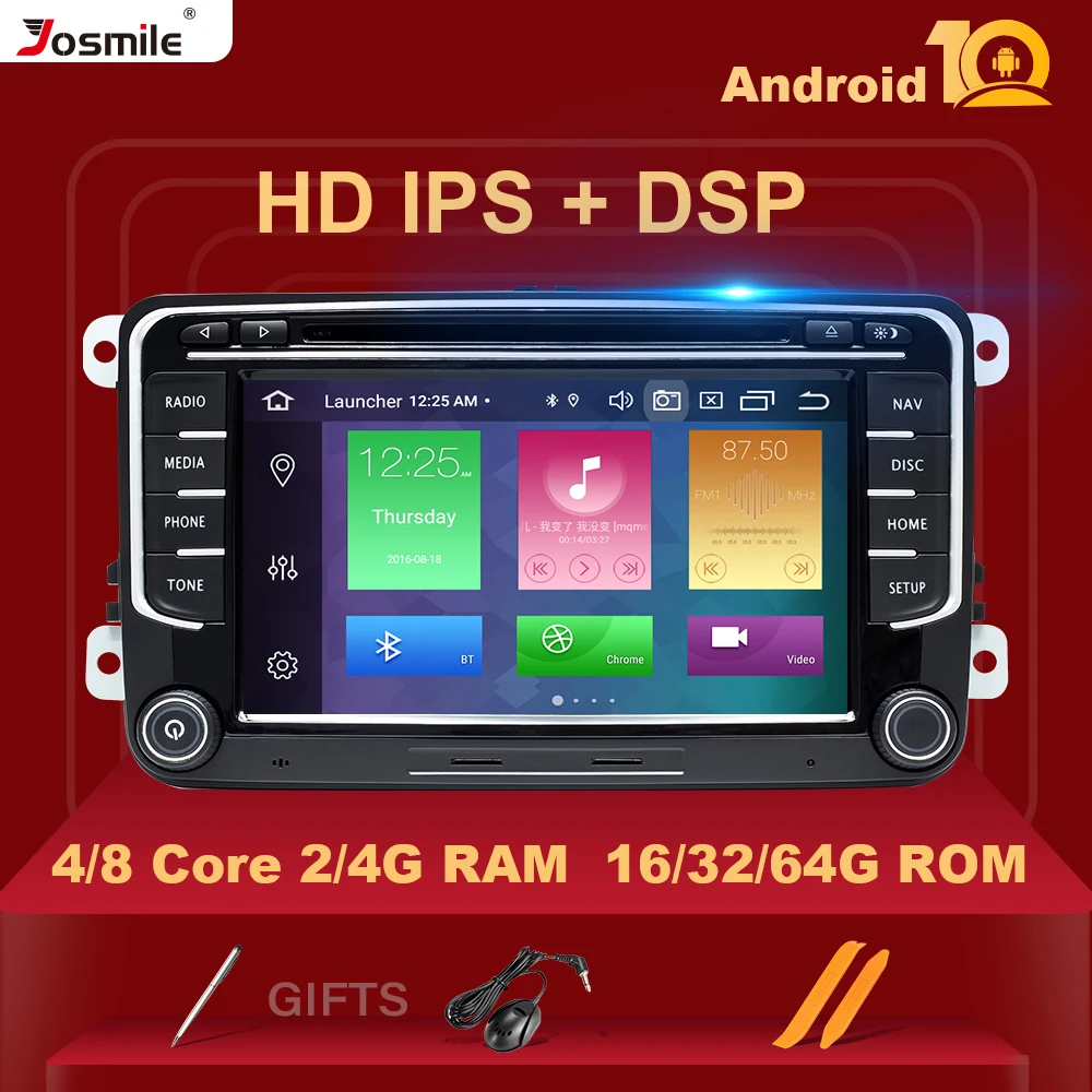 

Автомагнитола 2 Din на Android 10 для VW Passat B6 Amarok Volkswagen Skoda Octavia 2 SuperbSeat Leon Golf 5 6 мультимедийная GPS-навигация