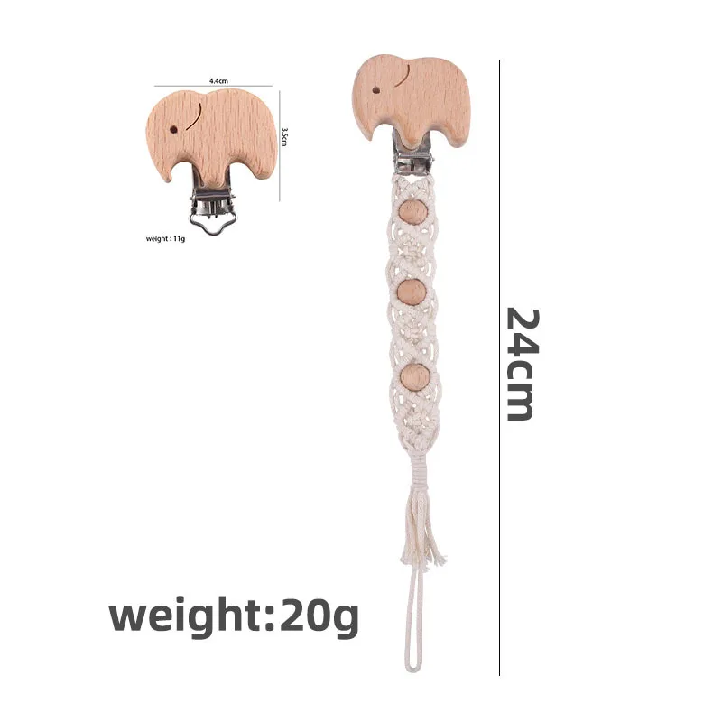 

Baby products pacifier clip pacifier chain DIY creative handmade cotton rope teether anti-drop chain nipple holder dummy clip
