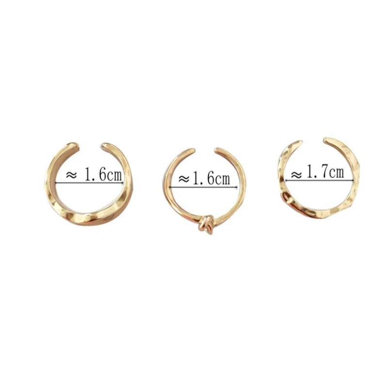 

Punk Metal Geometry Circular Punk Rings Set Opening Index Finger Accessories Buckle Joint Tail Ring for Women Jewelry Gifts Chic