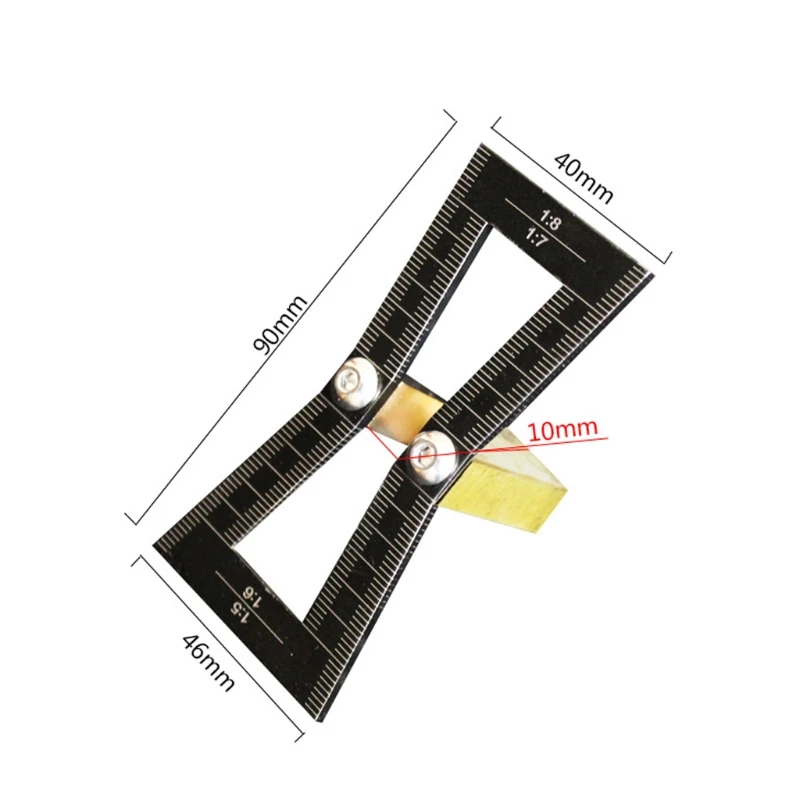 

Woodworking Dovetail Marker Dovetail Guide Tool Wood Marking Ruler for Carpenter