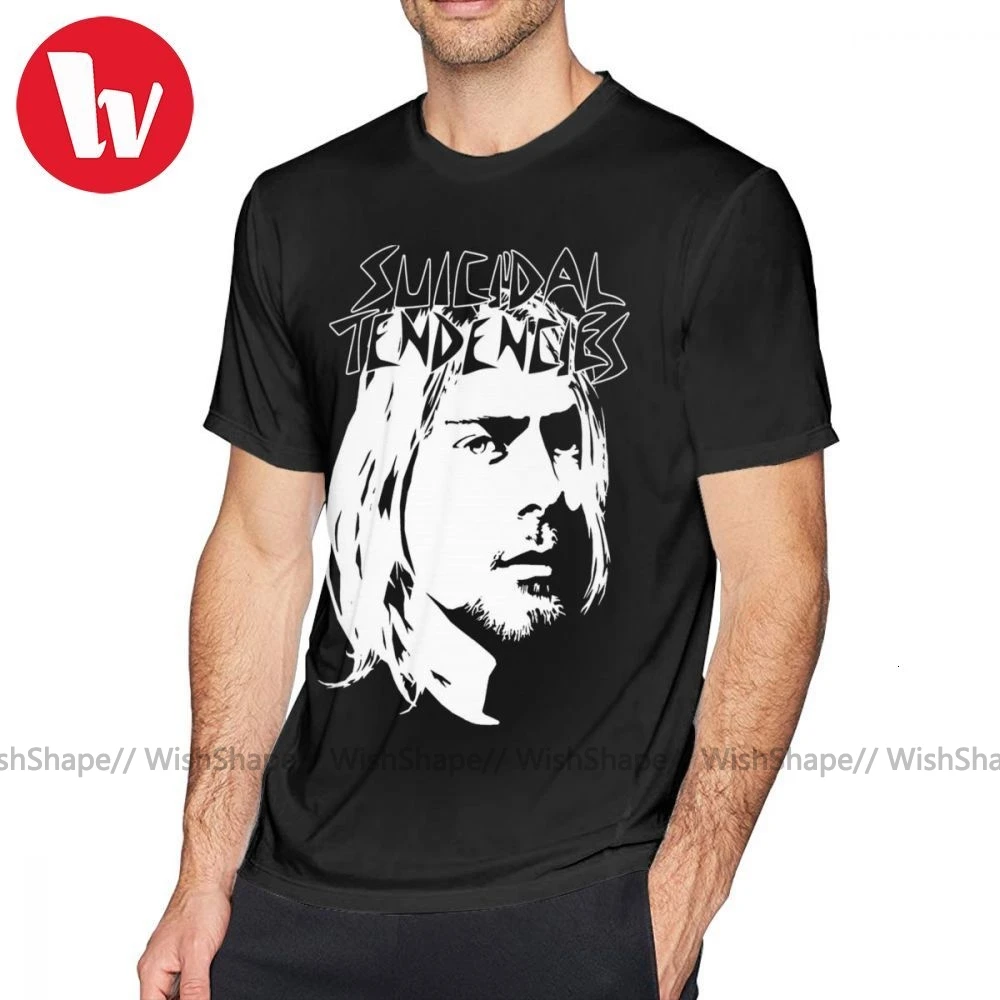 Футболка с суицидальными тенденциями футболка Мужская принтом короткими