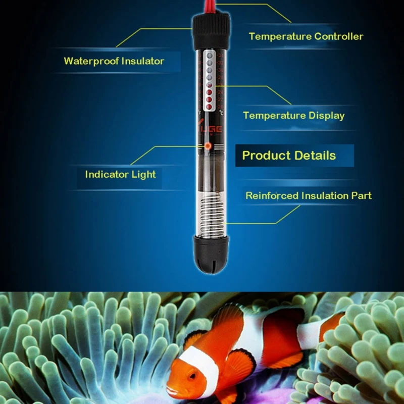 

Aquarium heating rod fish tank heating rods aquarium automatic constant temperature heating rod different power options