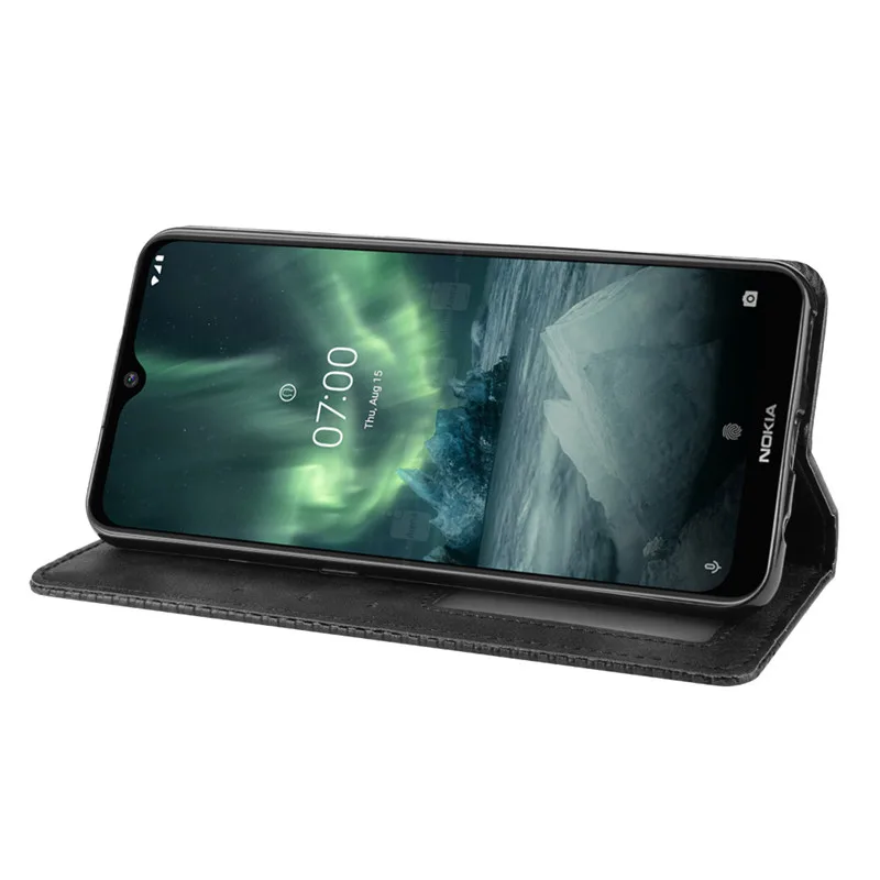 Роскошный чехол книжка из ПУ кожи для Nokia 7 2 накладка искусственной TA 1196 1181 1178 1193