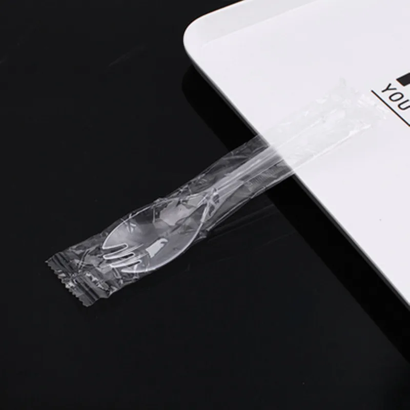 

Disposable fork, spoon, cake fork, dessert fork, fork, spoon, 100 individually packed