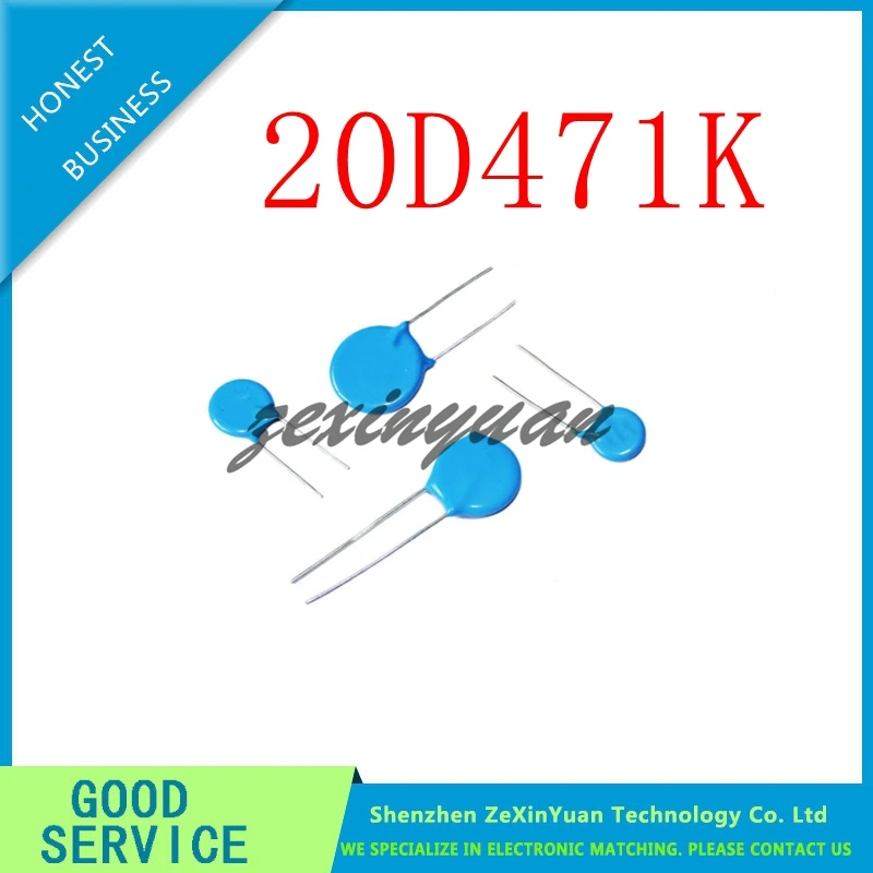 5PCS/LOT 20D471K 470V 20D471 471KD20 20MM varistor piezoresistor