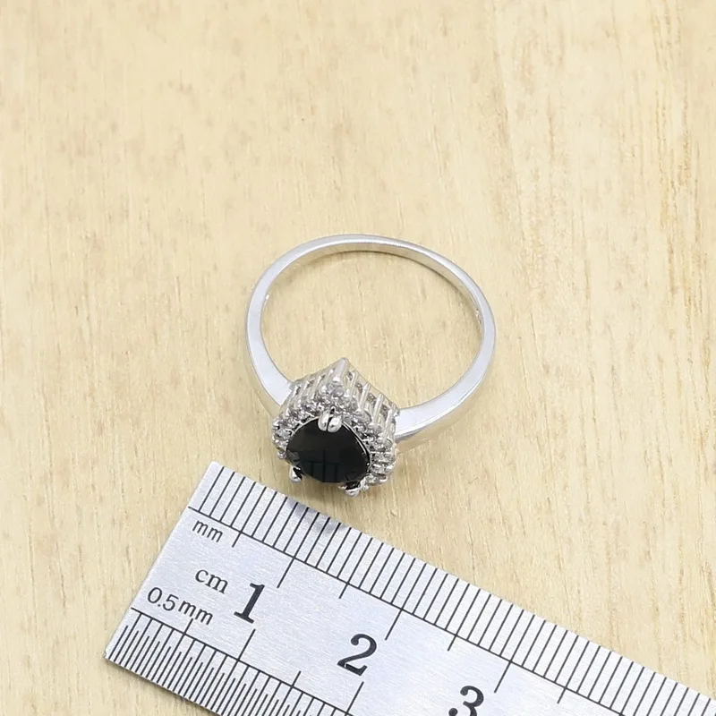 Комплект из колье серёг кольца и браслета серебра 925 пробы|Ювелирные наборы| |