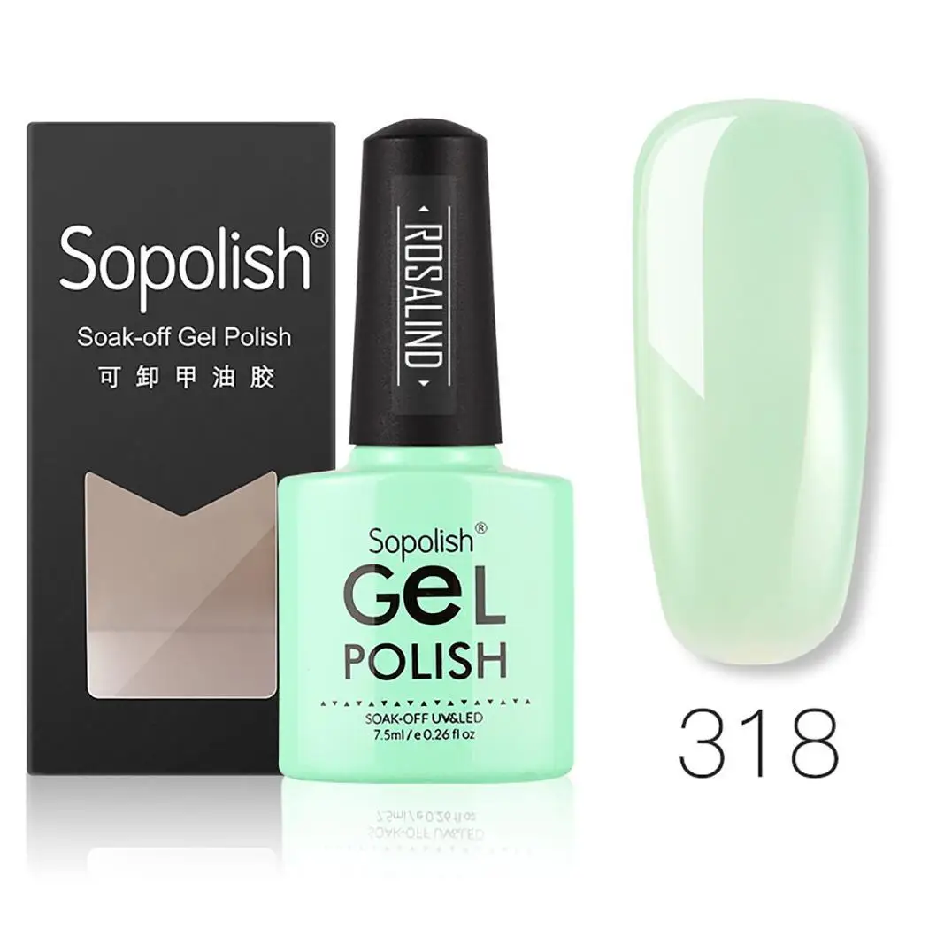 Женская мода фототерапия клей для ногтей УФ/светодиодный Гель-лак 28 цветов 7 5 мл