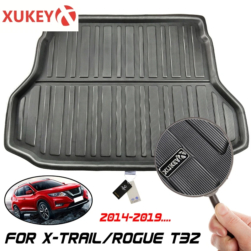 

Коврик для багажника для Nissan X-Trail Rogue XTrail T32 2014 2015 2016 2017 2018 2019 2020, напольный водонепроницаемый специальный поднос для багажника