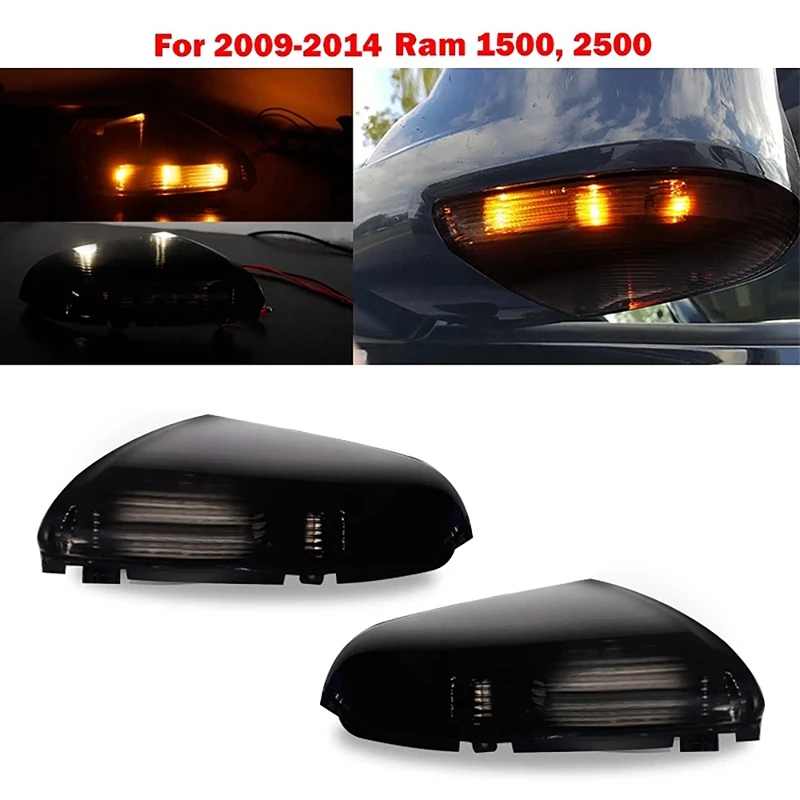 

Для Dodge Ram 1500 2500 2009-2014 левый и правый крыло боковое зеркало заднего вида для лампы сигнала поворота светильник пока индикатор не начнет мигат...
