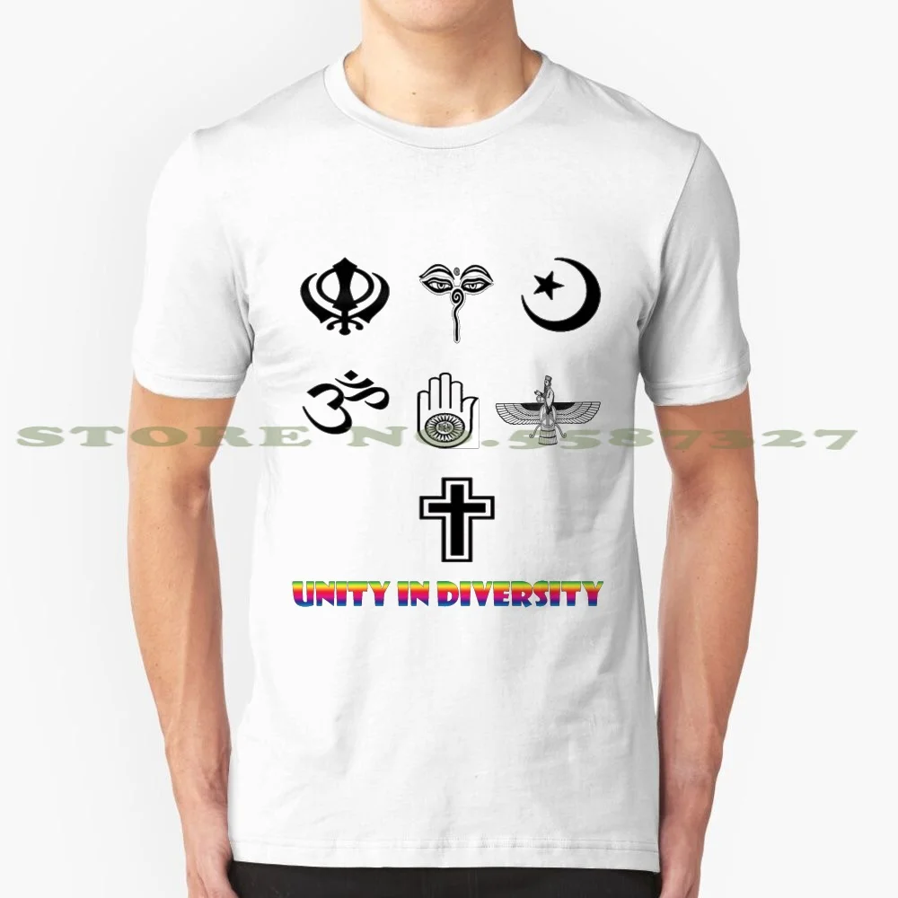 Черно белая футболка для мужчин и женщин индийский ислам буддизм|Мужские