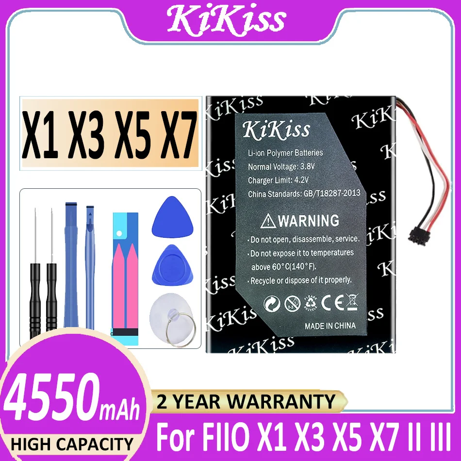 Оригинальный аккумулятор KiKiss 4550 мАч для FIIO X1 X3 X5 X7 II III динамик музыкальный плеер