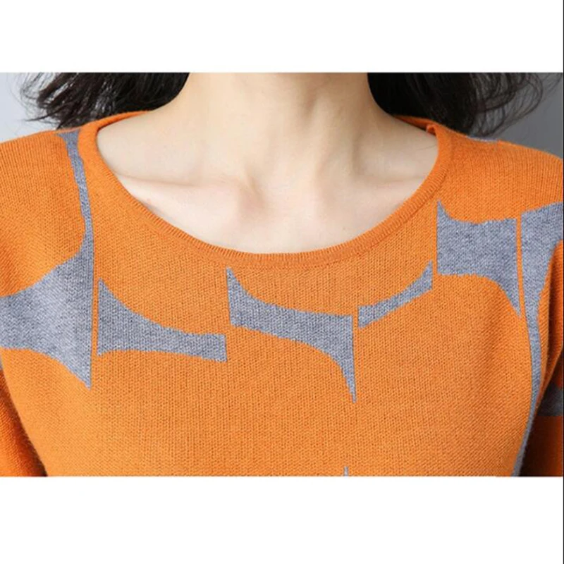 Женские свитера и пуловеры осенне-зимняя одежда вязаный свитер с длинным рукавом