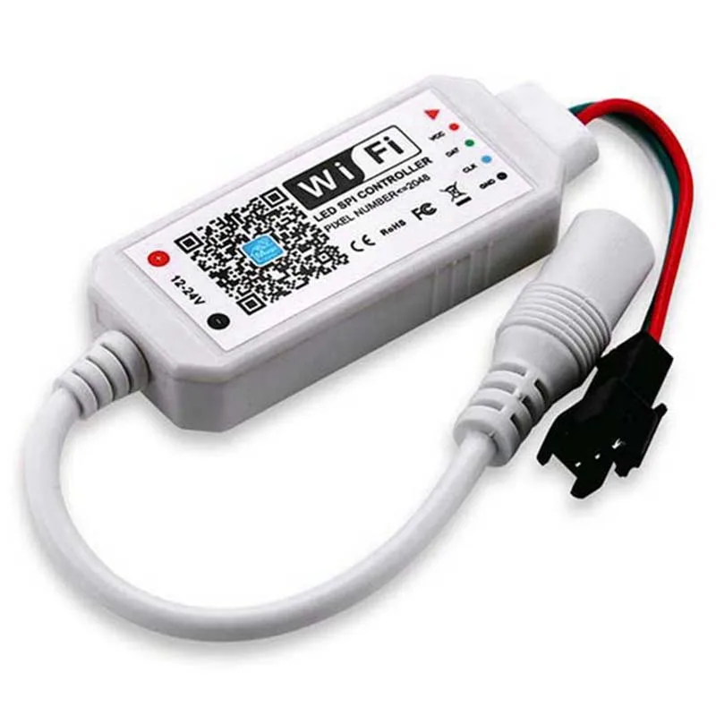 DC12-24V Мини Wifi WS2811 1903LED полоса управления светом для Amazon Alexa/Google Phone Smart Voice IOS/Android APP