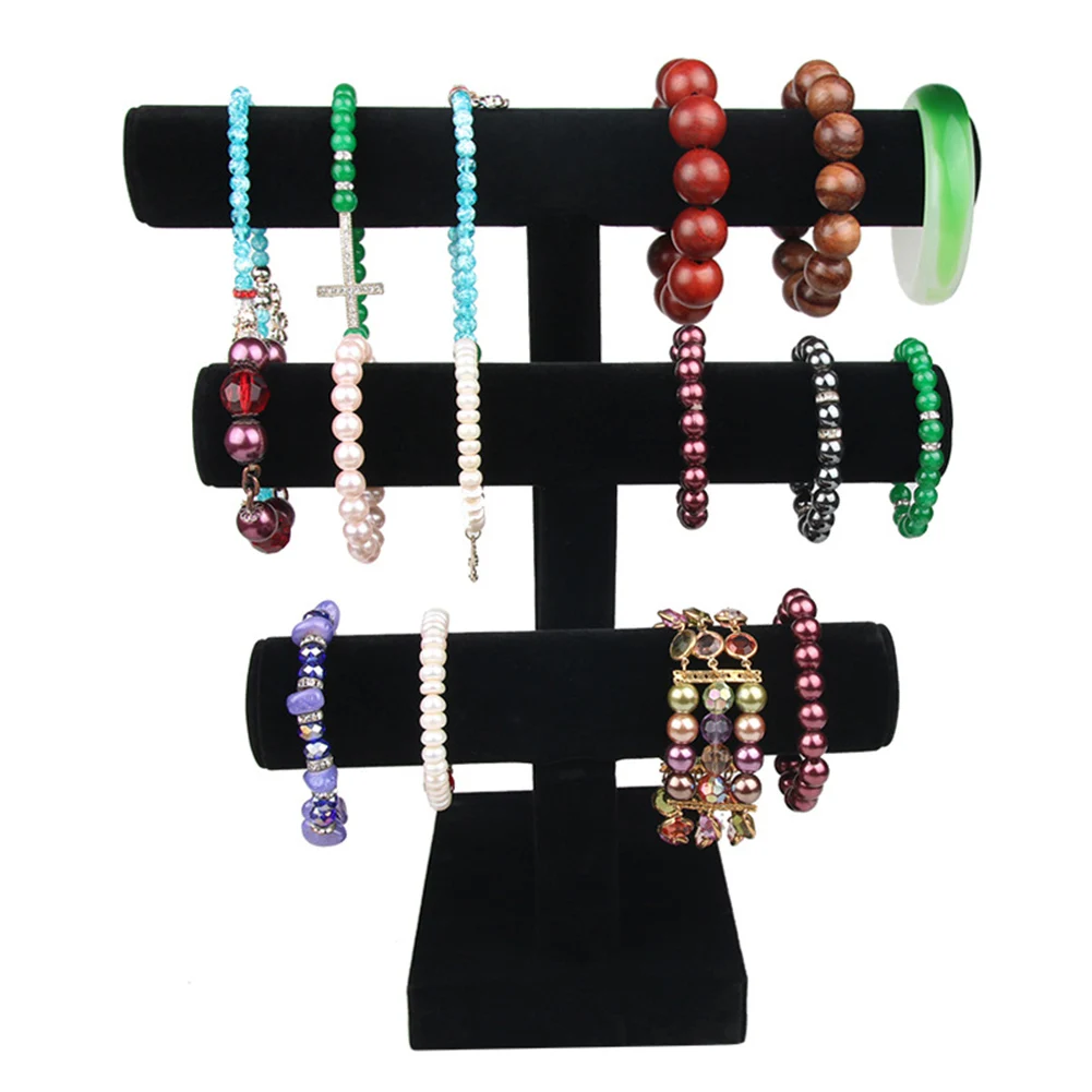 Органайзер для ювелирных изделий Дисплей стенд 3 яруса кружевных Цепочки и