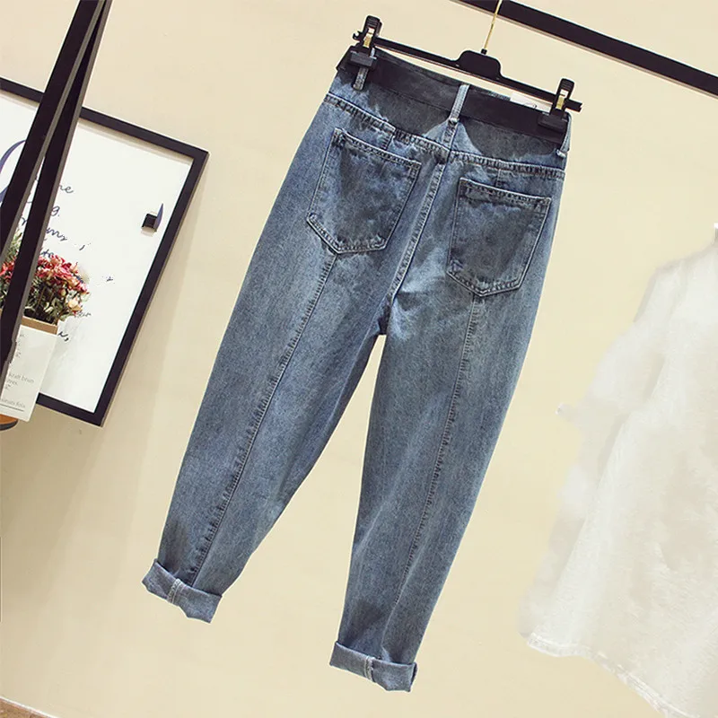 2021 Новинка весны летние женские джинсы Vaqueros с завышенной талией свободные