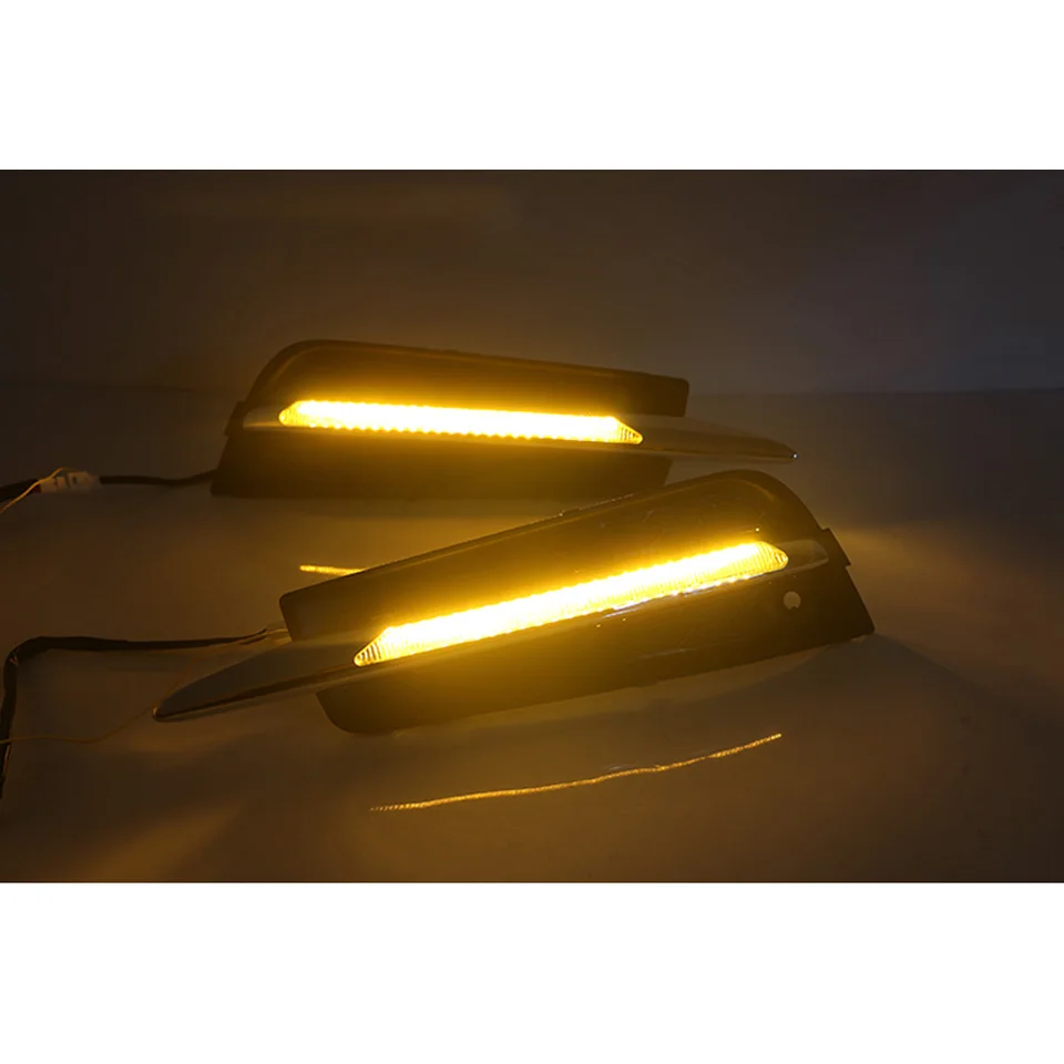 

Car Styling LED DRL Driving Daytime Running Light Relay Daylight styling yellow turn signal For chevrolet cruze 2009-2013