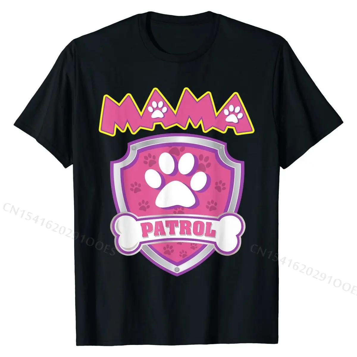 

Mama Patrol Shirt - Dog Mom Dad Funny Gift Birthday Party T-Shirt New Design Male Tshirts Group Tops T Shirt Cotton Simple Style