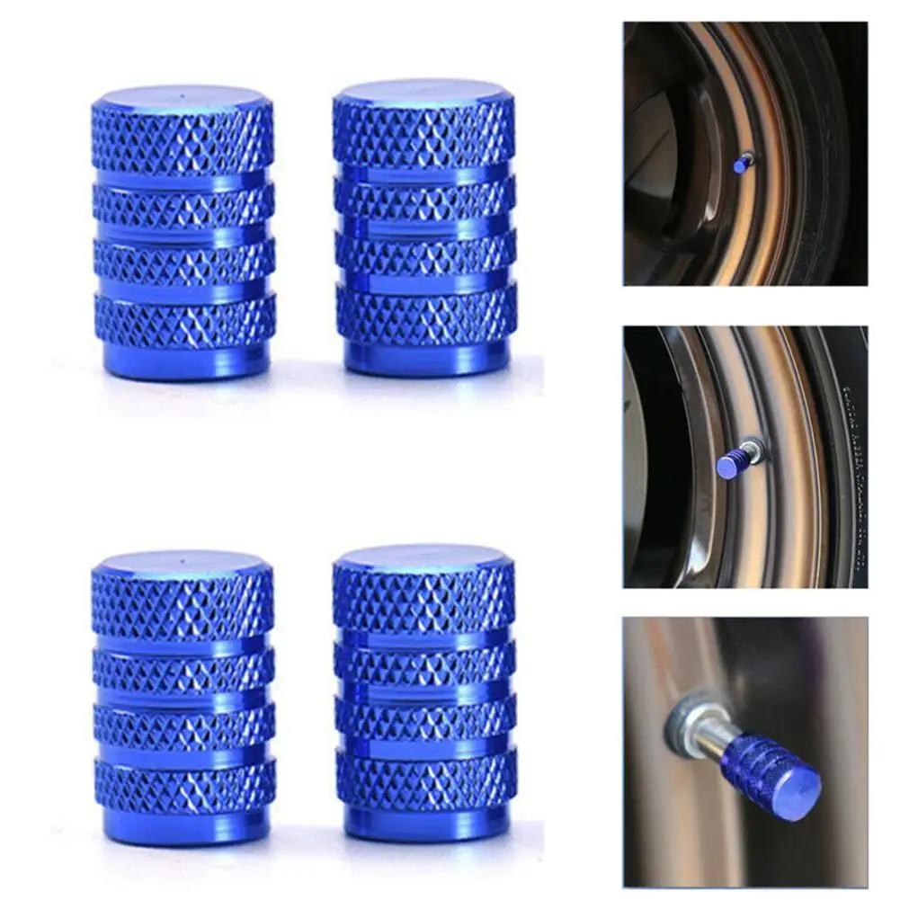 

80% HOT SALES 4Pcs Aluminum Alloy Car Wheel Tyre Tire Air Pressure Valve Stem Cap Dust Cover