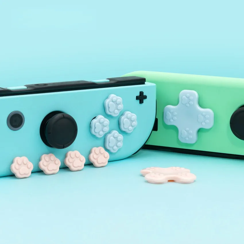 Кошачья лапа Love Thumb Grip Cap s и ABXY кнопки направления крышка для Nintendo Switch Joy Con