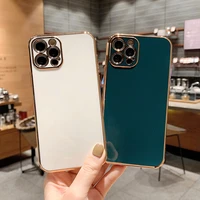 luxury electroplate phone case for iphone 11 pro max 12 13 mini 7 8 plus xs max x xr se2020 candy color plating shockproof coque