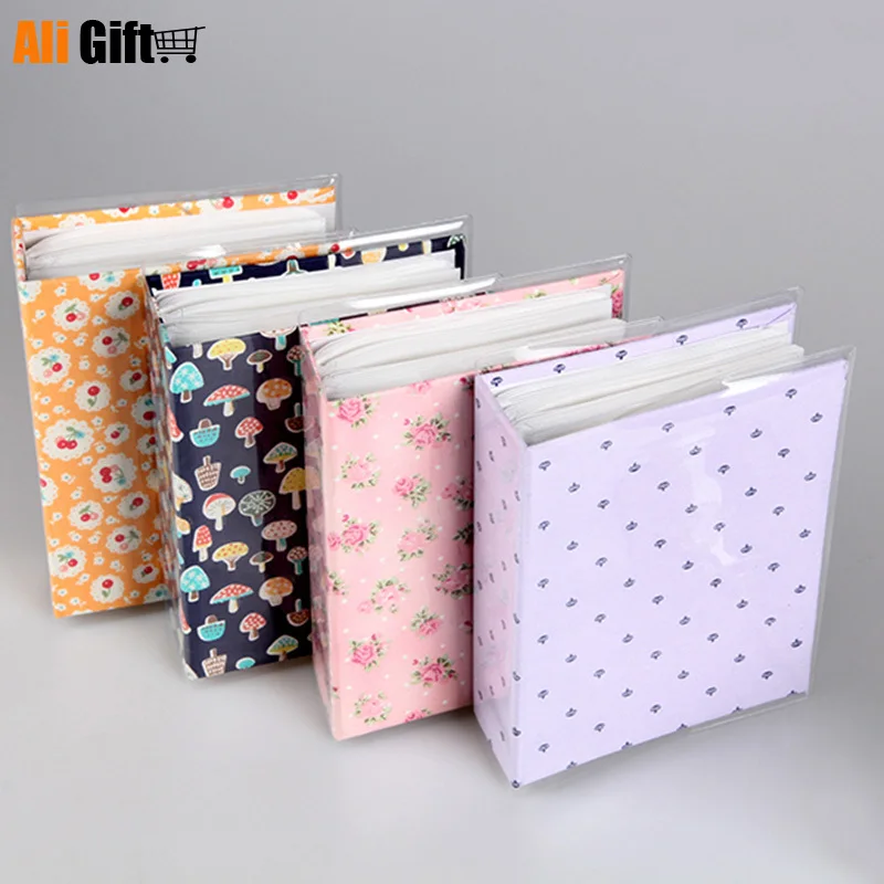 Тканевая обложка 5 дюймов 200 фотографий мультяшная Милая рамка для хранения