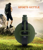 580ml outdoor military water bottle silicone large capacity folding water kettle hiking camping leak proof tour water bottle