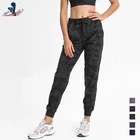 Новинка 2021, женские спортивные тренировочные штаны deepface, брюки для бега, свободный спортивный костюм, Женские Штаны Для Йоги на шнурке, женские тренировочные джоггеры