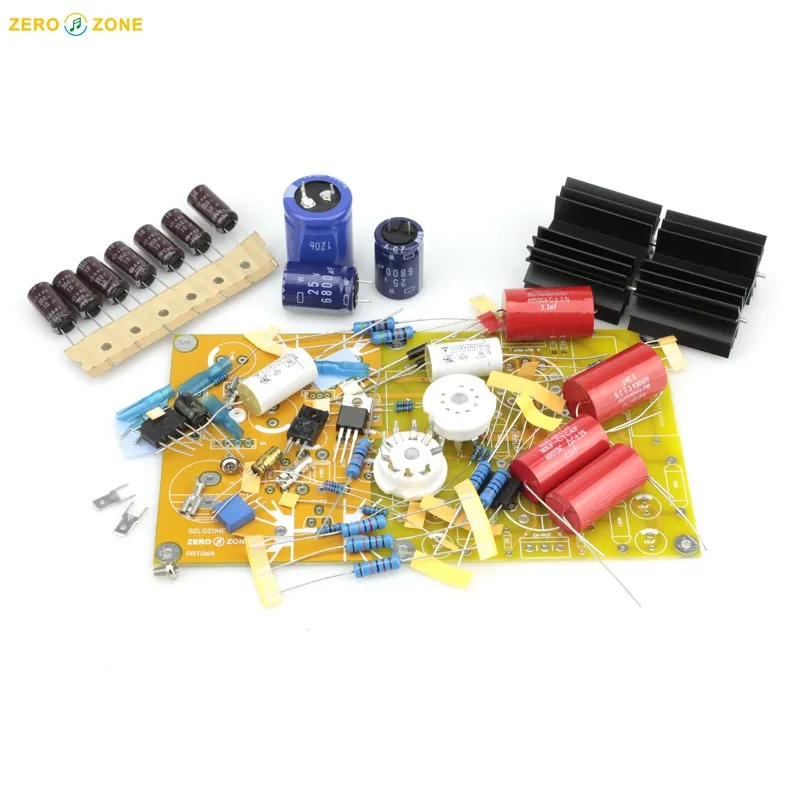 GZLOZONE PRT06A 12AX7 + 12AT7 стереоламповый Предварительный усилитель DIY Kit Base on MATISSE circuit |