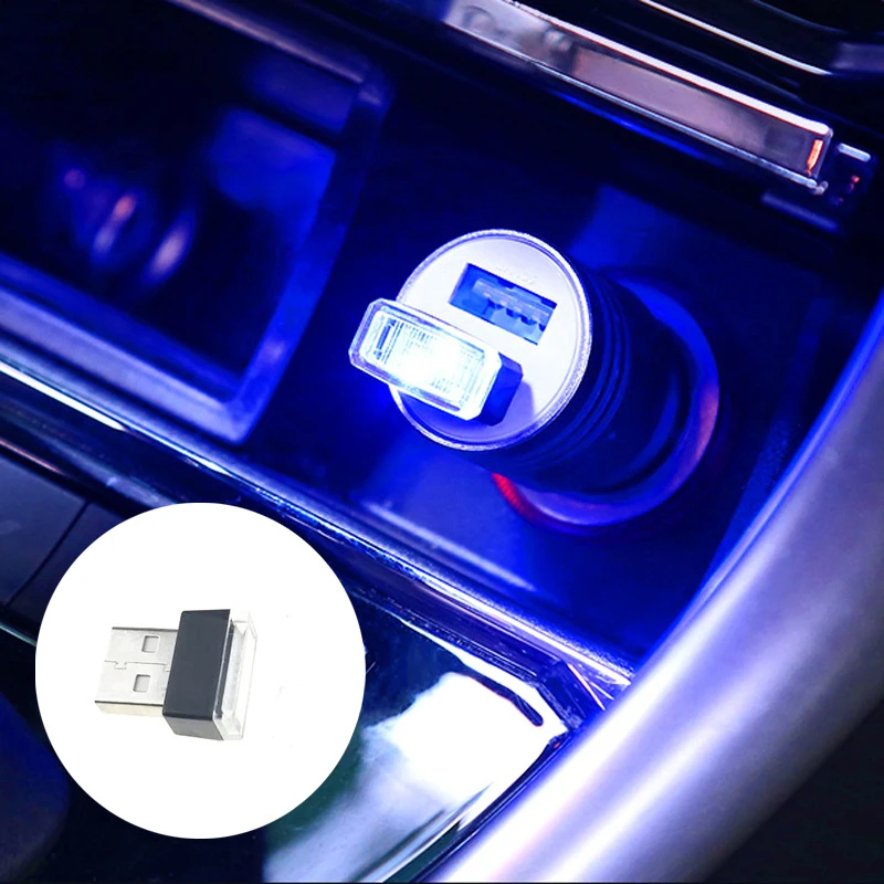 1 шт. атмосферный светодиодный USB-светильник в форме автомобиля для Volkswagen VW Polo Golf 4