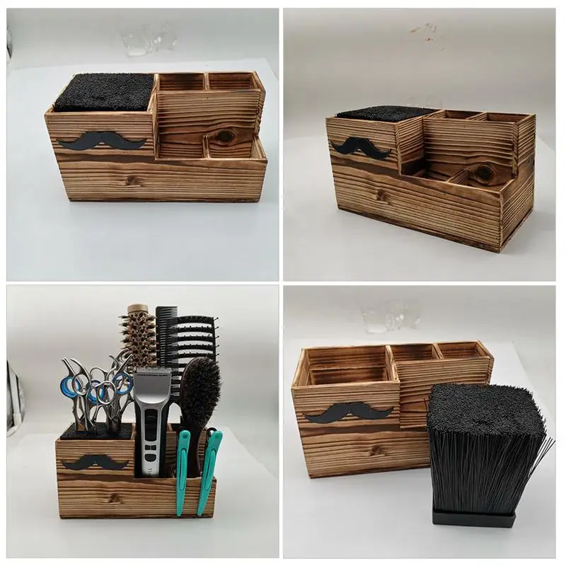 

1Pc Hairdressing Tool Box Barbershop Storage Box Scissor Rack (Random Color)