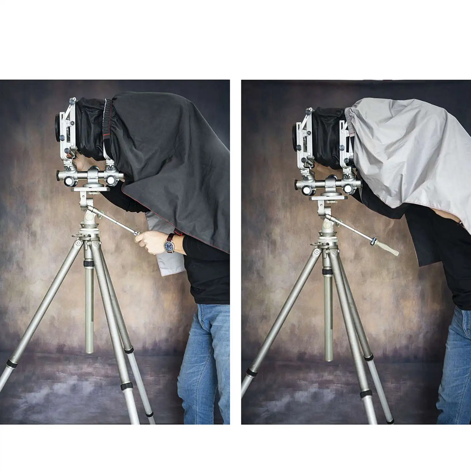 

Ultra-light double-sided use 45 large-format camera crown cloth