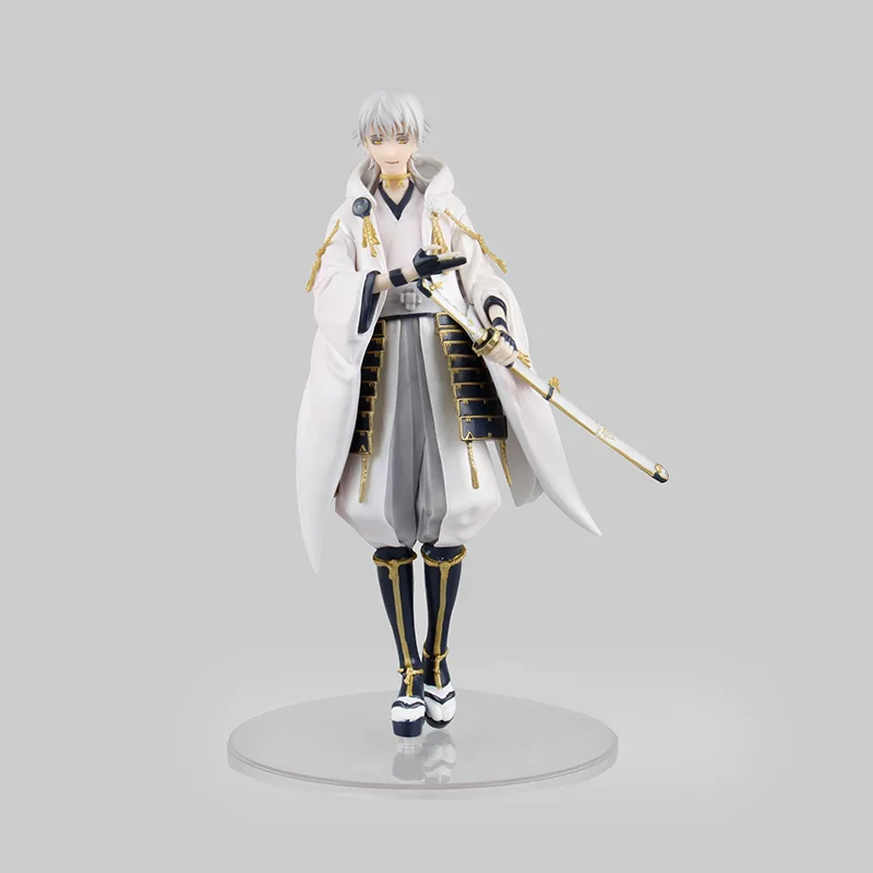 Обувь для косплея; Аниме Фигурка героя игры Touken Ranbu Online Tsurumaru Kuninaga белый версии 22 см 1/7 весы коллекция моделей pvc Fgurine игрушки