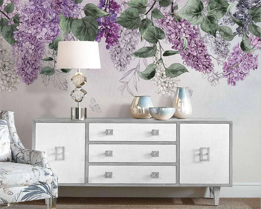 Индивидуальный современный скандинавский фон beibehang с ручной росписью