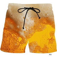 menwomen whiskey bubbles short pants mens liqueur graphic beach wines shorts 3d pattern beer boardshorts 2xl