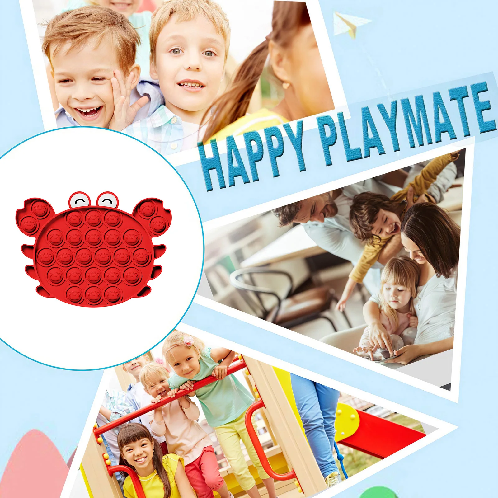 

Push Bubble Fidget Sensory Toy Stress Reliever Harmless Silicone Stress Reliever Toys Fidget Toy Adult Child Bubble Sensory Toy